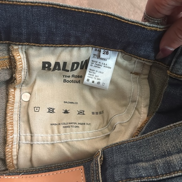 Baldwin The Rose Bootcut Jeans Yorba Linda Wash Size 28 NWT $220 - Picture 3 of 6